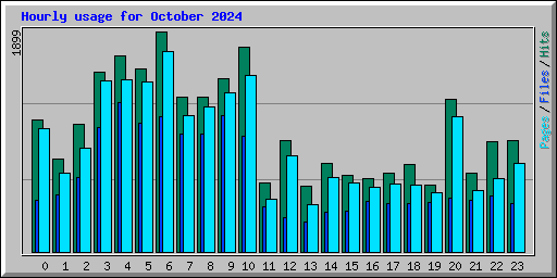 Hourly usage for October 2024
